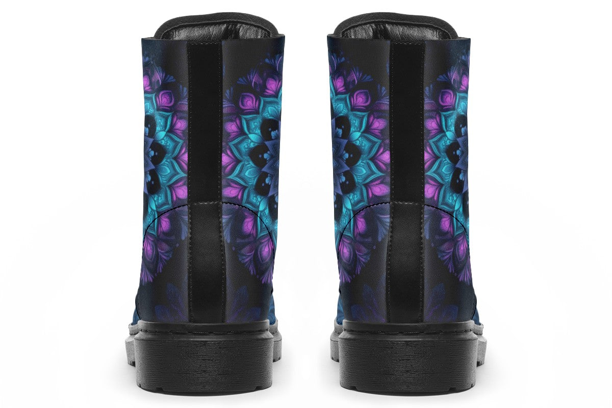 Neon Blue And Purple Mandala JJtest 0217