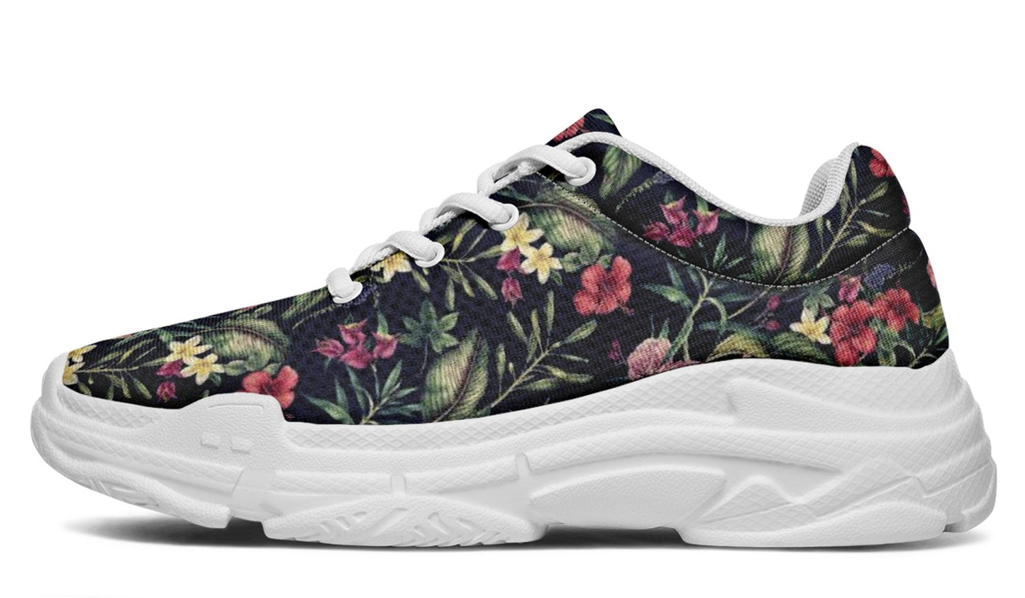 Pink Floral Sneakers