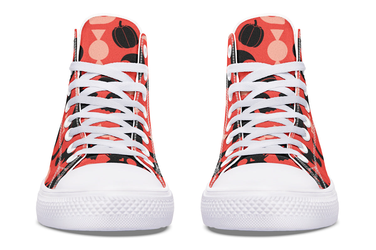 Halloween High Tops ( Black or White Sole )