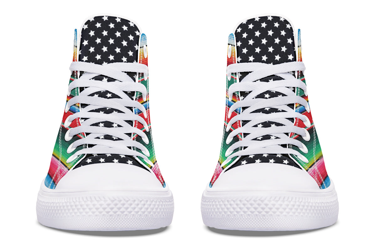 OG Cross Cultura High Tops Star Tongue ( Black or White Sole ) 2 For 1