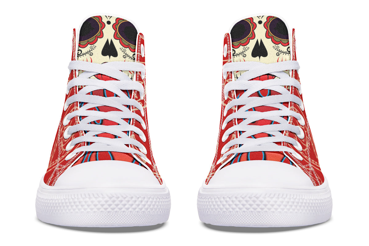 WOMEN'S Raza Corazon Vday High Tops ( Black or White Sole ) 2 For 1