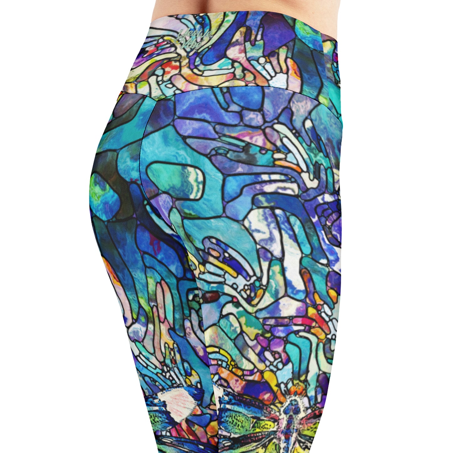 Activevibeleggings Stained Glass Dragonfly 39605 Y W V