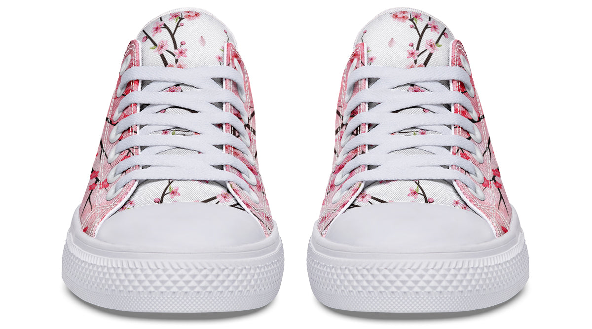 Cherry Blossom Low Tops ( Black or White Sole )