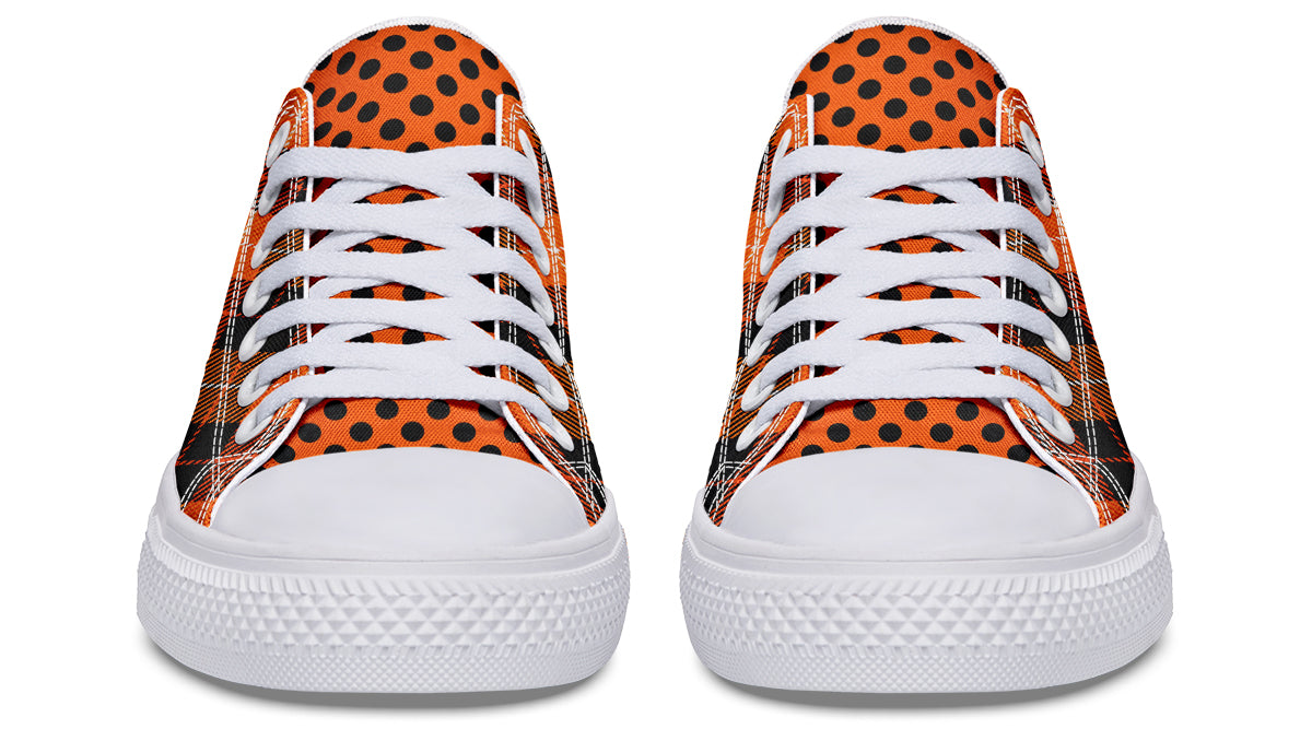Halloween Argyle Low Tops ( Black or White Sole )
