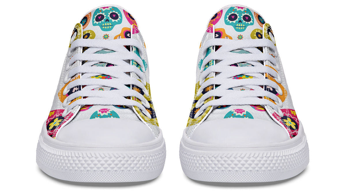 Sugar Skull Low Tops ( Black or White Sole )