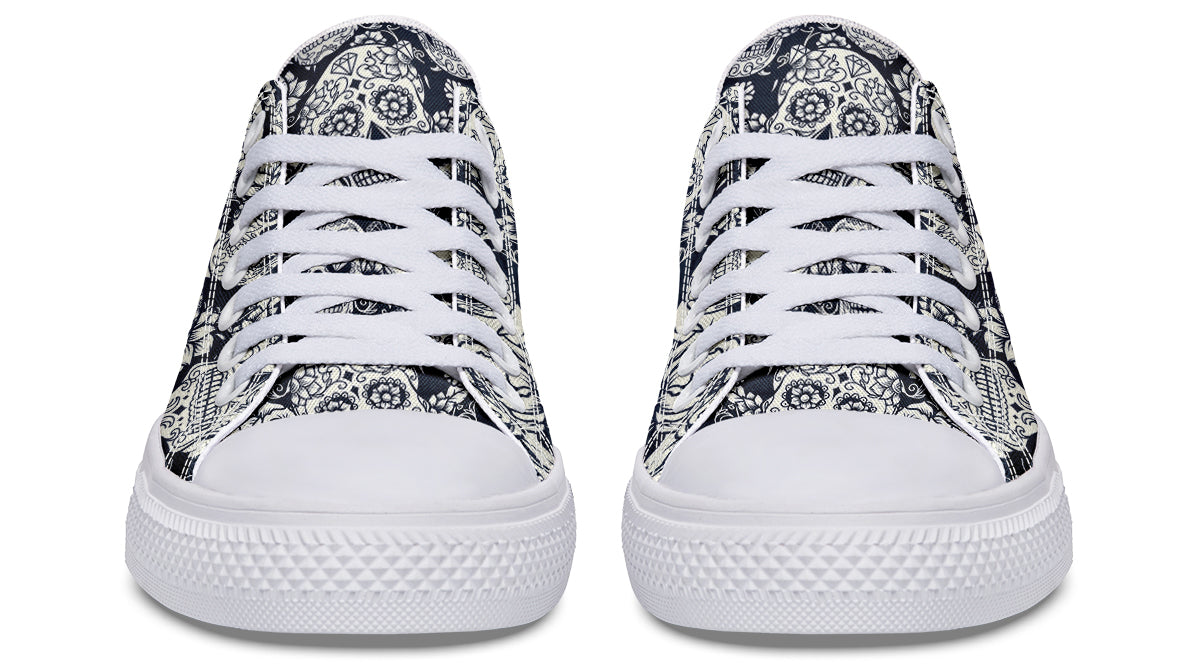 Sugar Skulls Low Tops ( Black or White Sole )