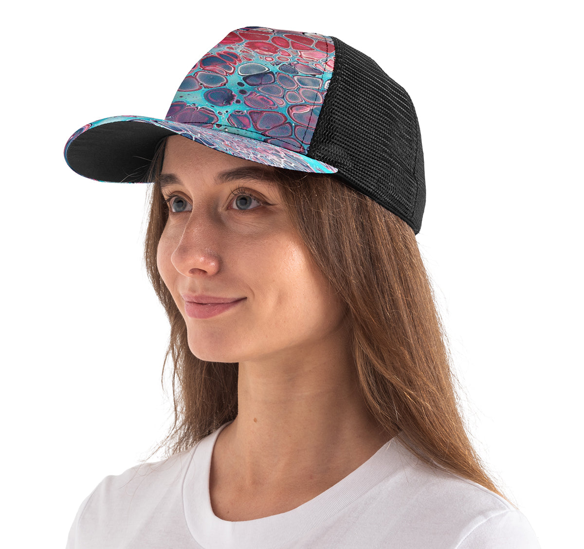 Illusion Pattern Mesh Caps