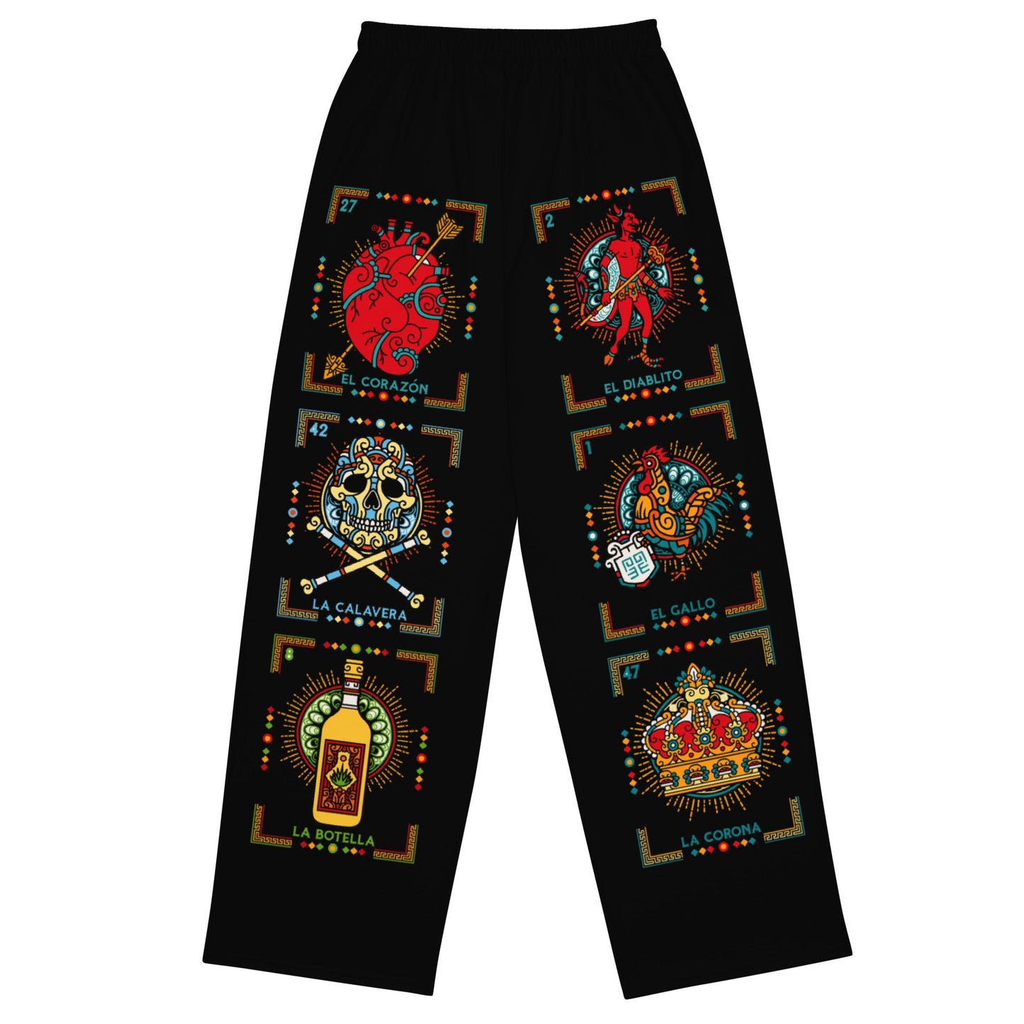 Premium Loteria Onyx Wide-leg Pijama/ Lounge Pants