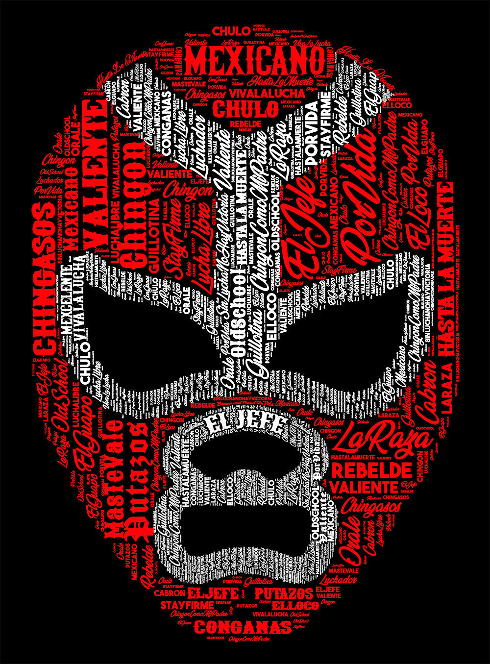 El Badassero Luchador OG RED OR BLUE T-Shirt