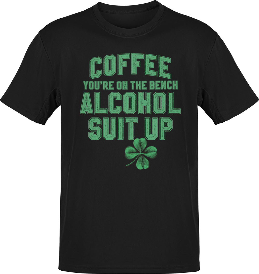 Alcohol Suit Up Old School St. Paddy's Tee