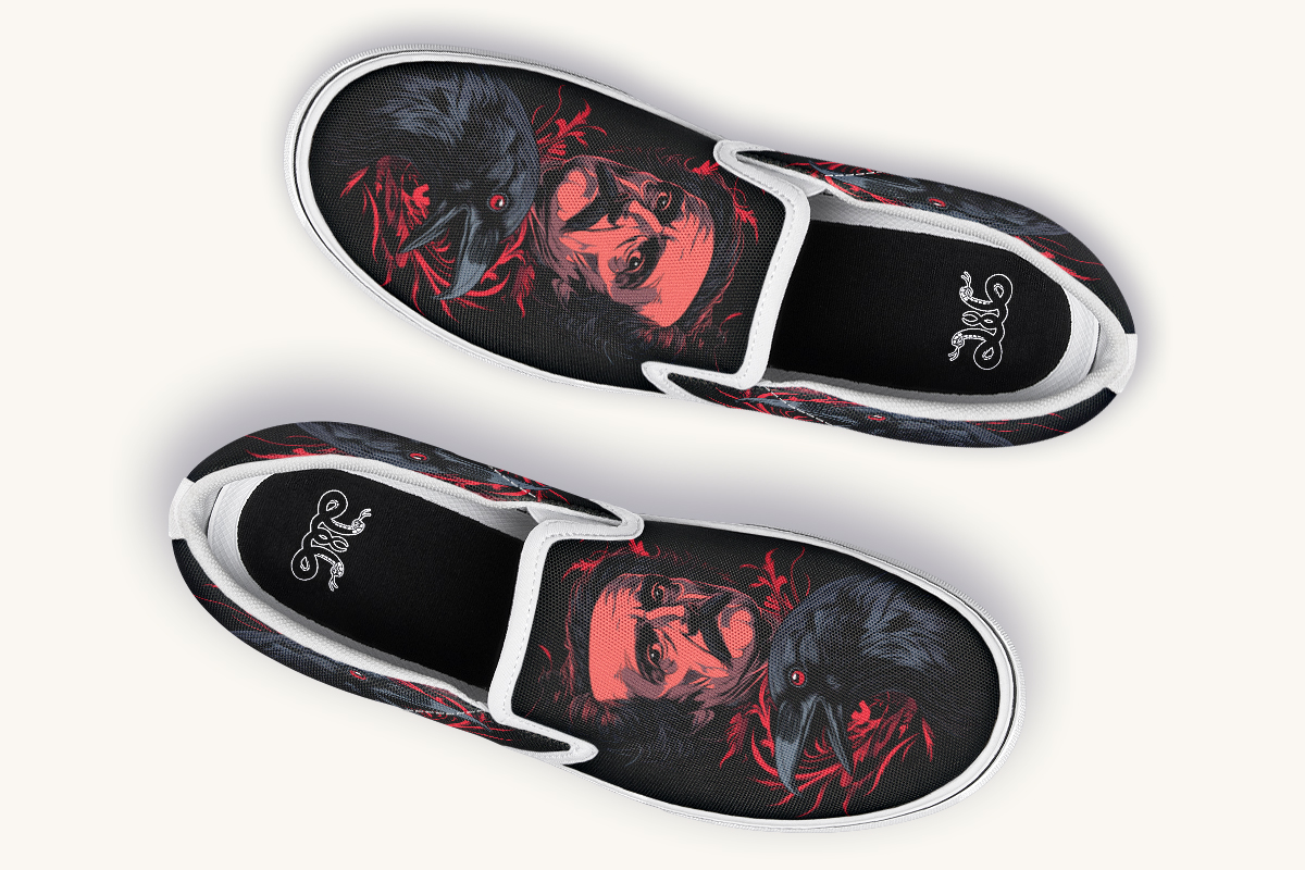 The Raven Slip On Shoes - Jaded Lament