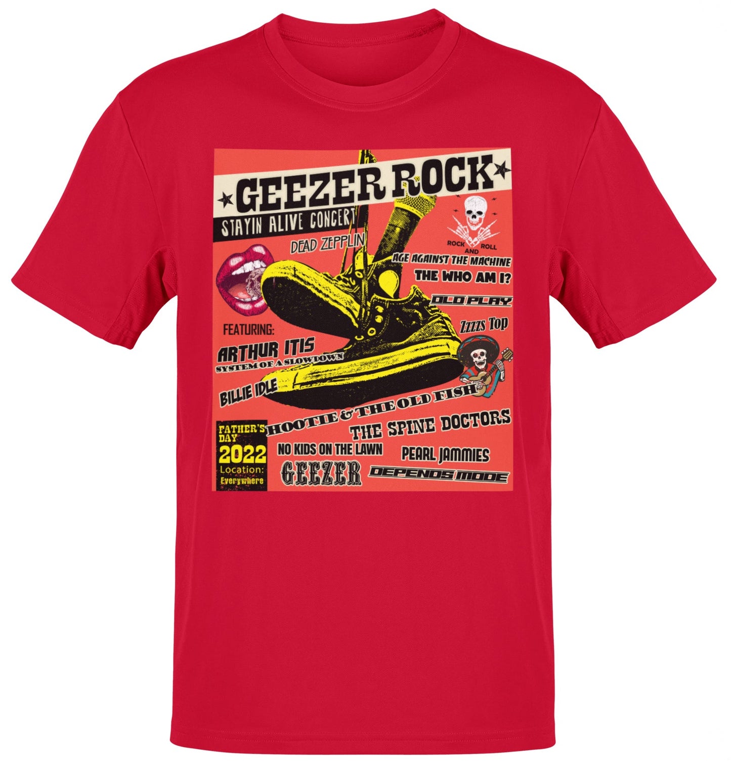 Premium Geezer Rock Concert Dad T-shirt
