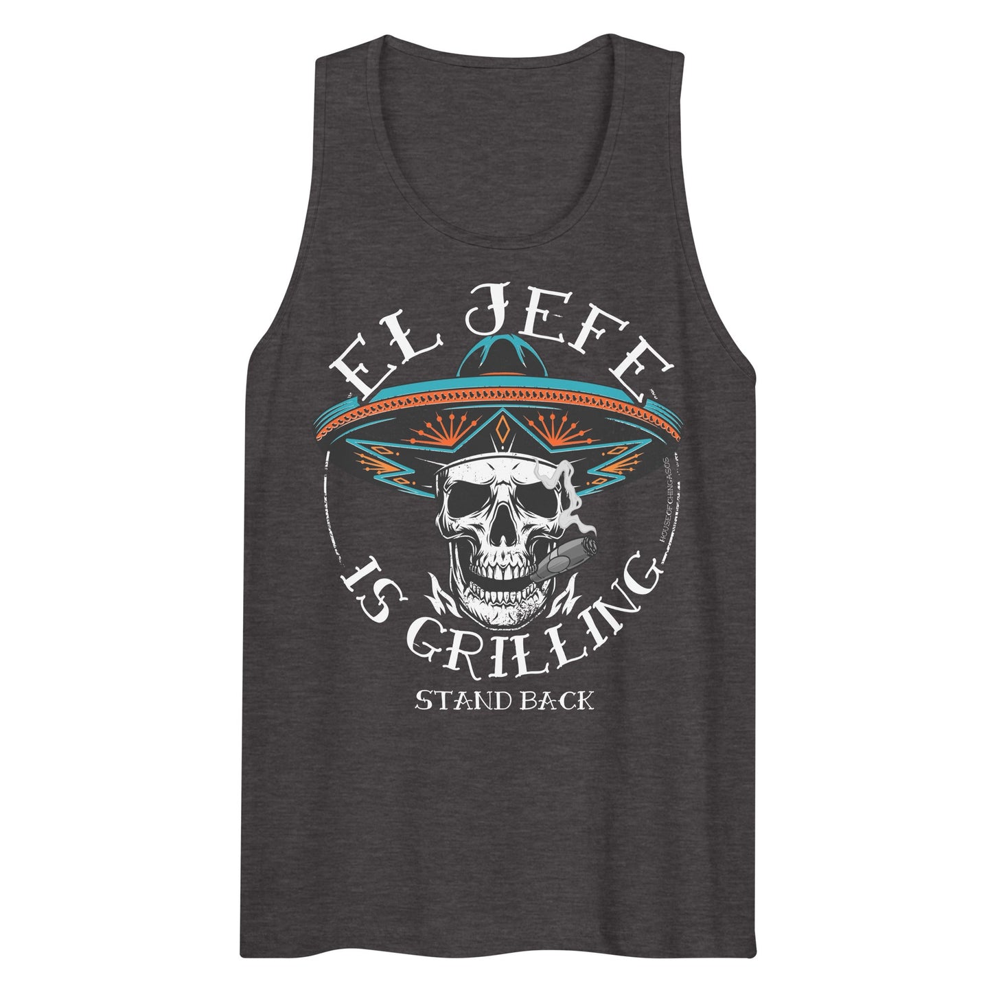 Men's Premium El Jefe Is Grilling Tank tank top