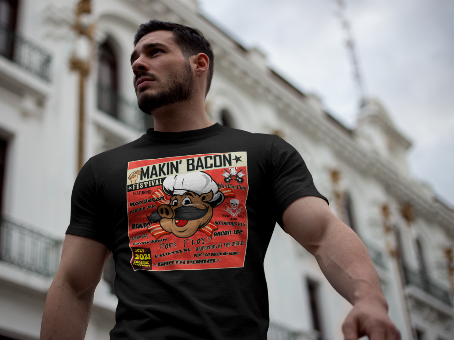 Makin' Bacon Festival Concert Tee! (Front Print)