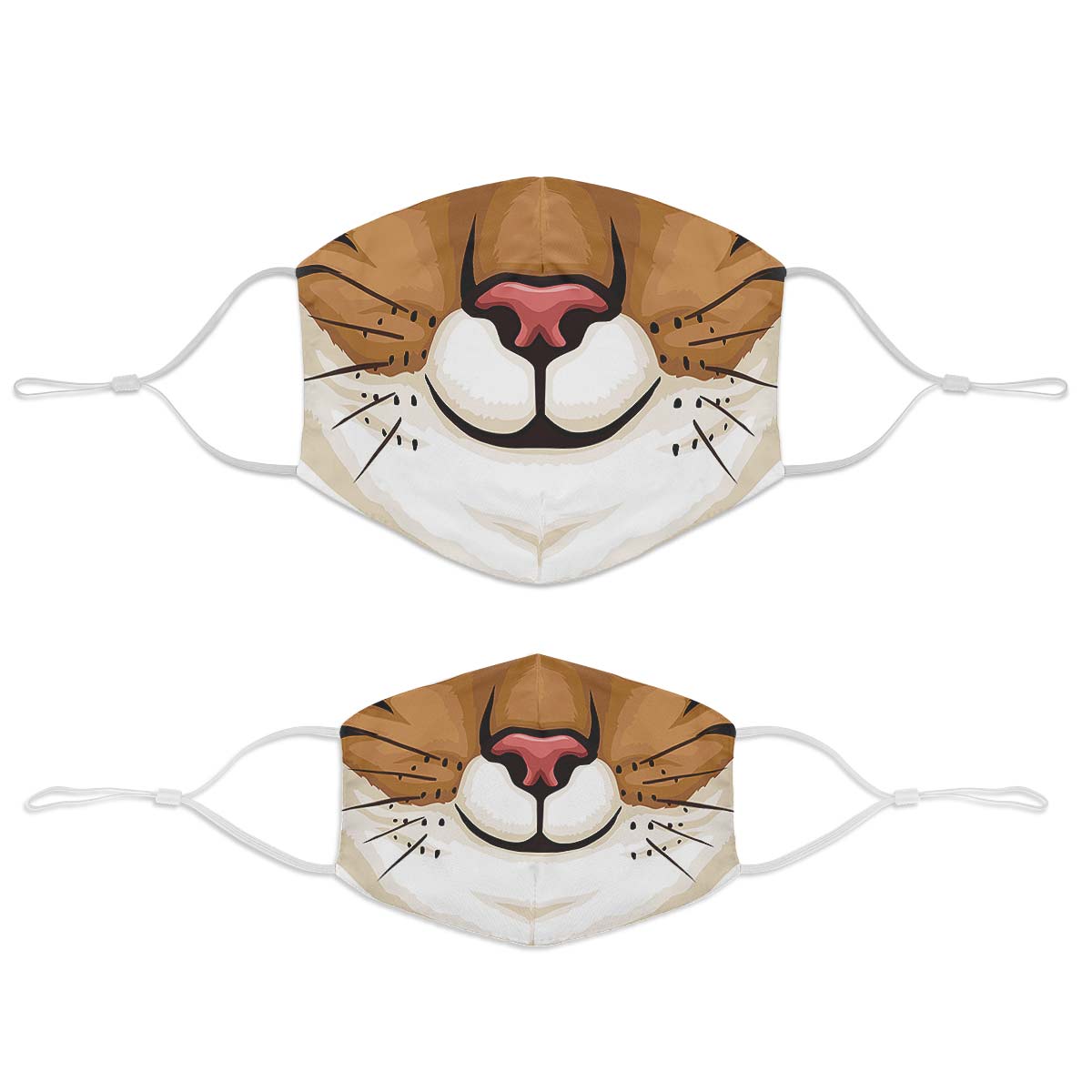 Brown Cat Face Cover