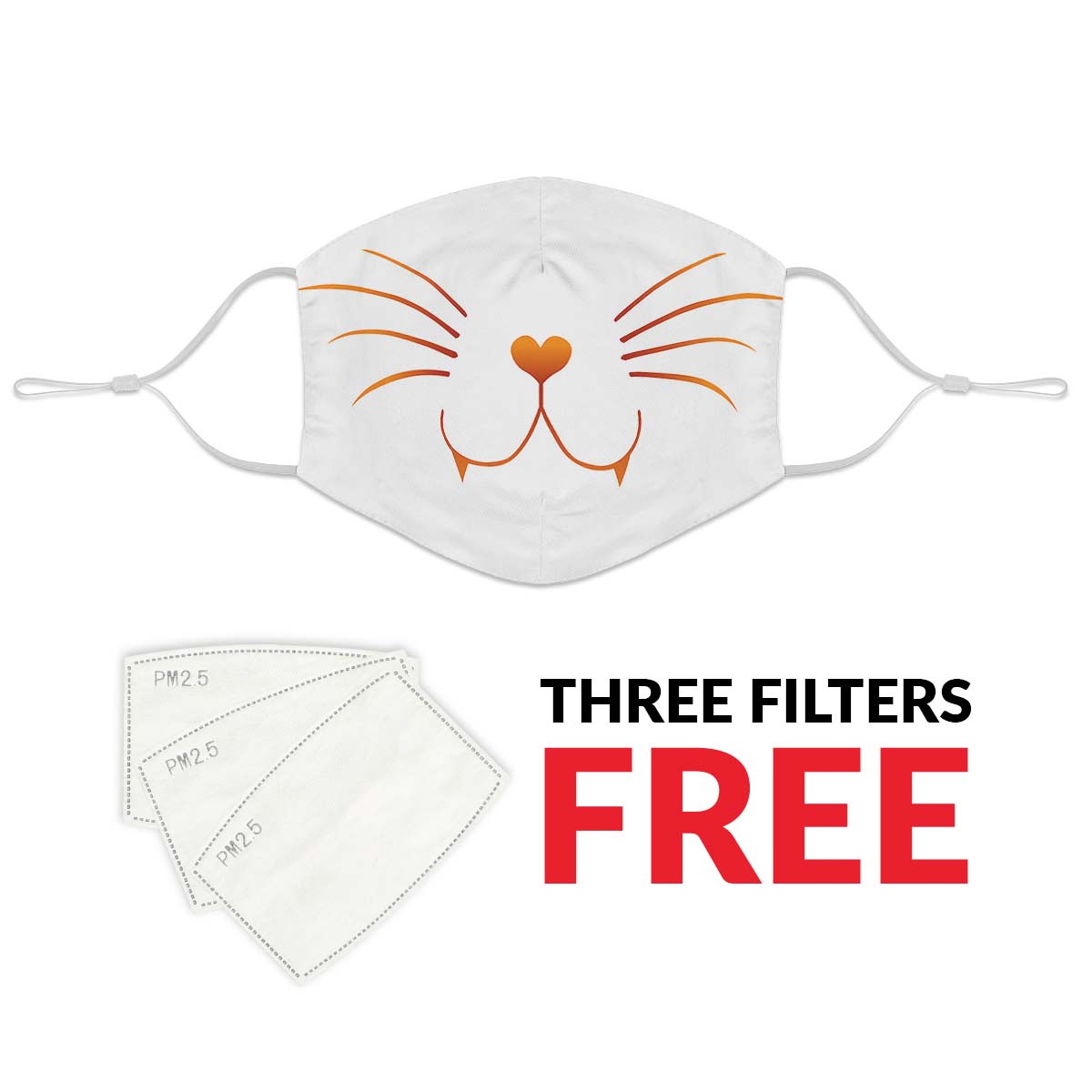 Cat Face Face Cover