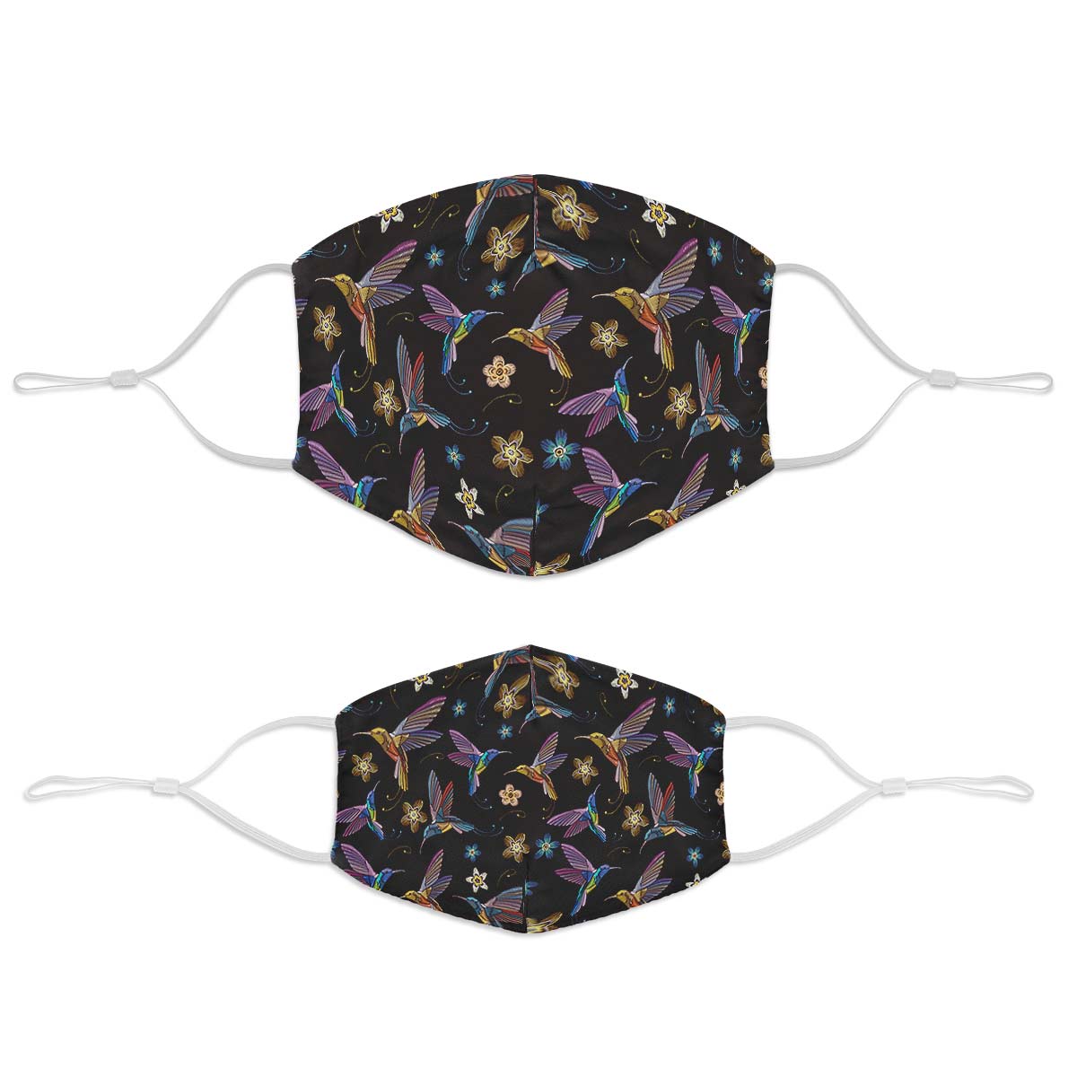 Embroidery Hummingsbirds Face Cover