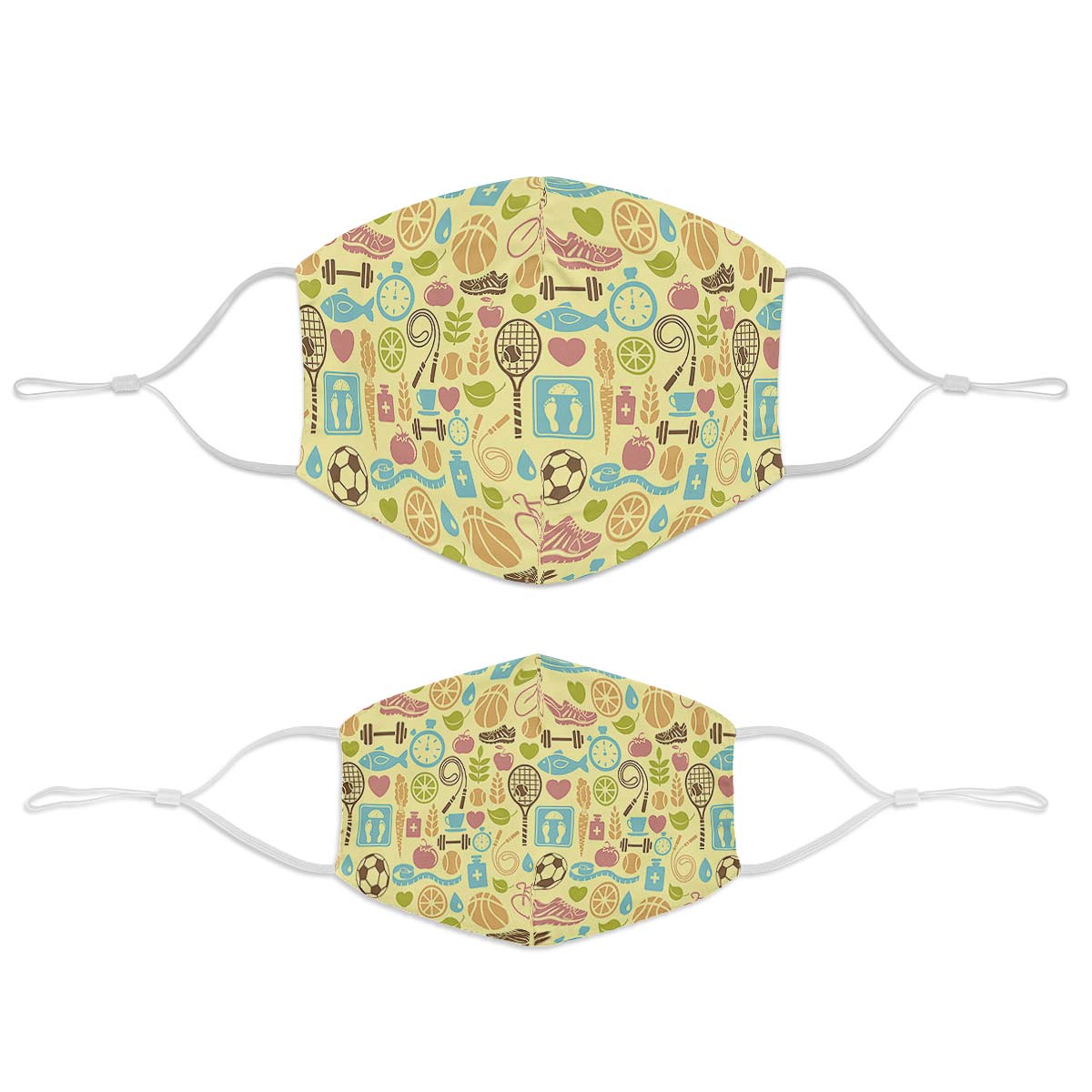 Fitness Training Pattern Face Cover