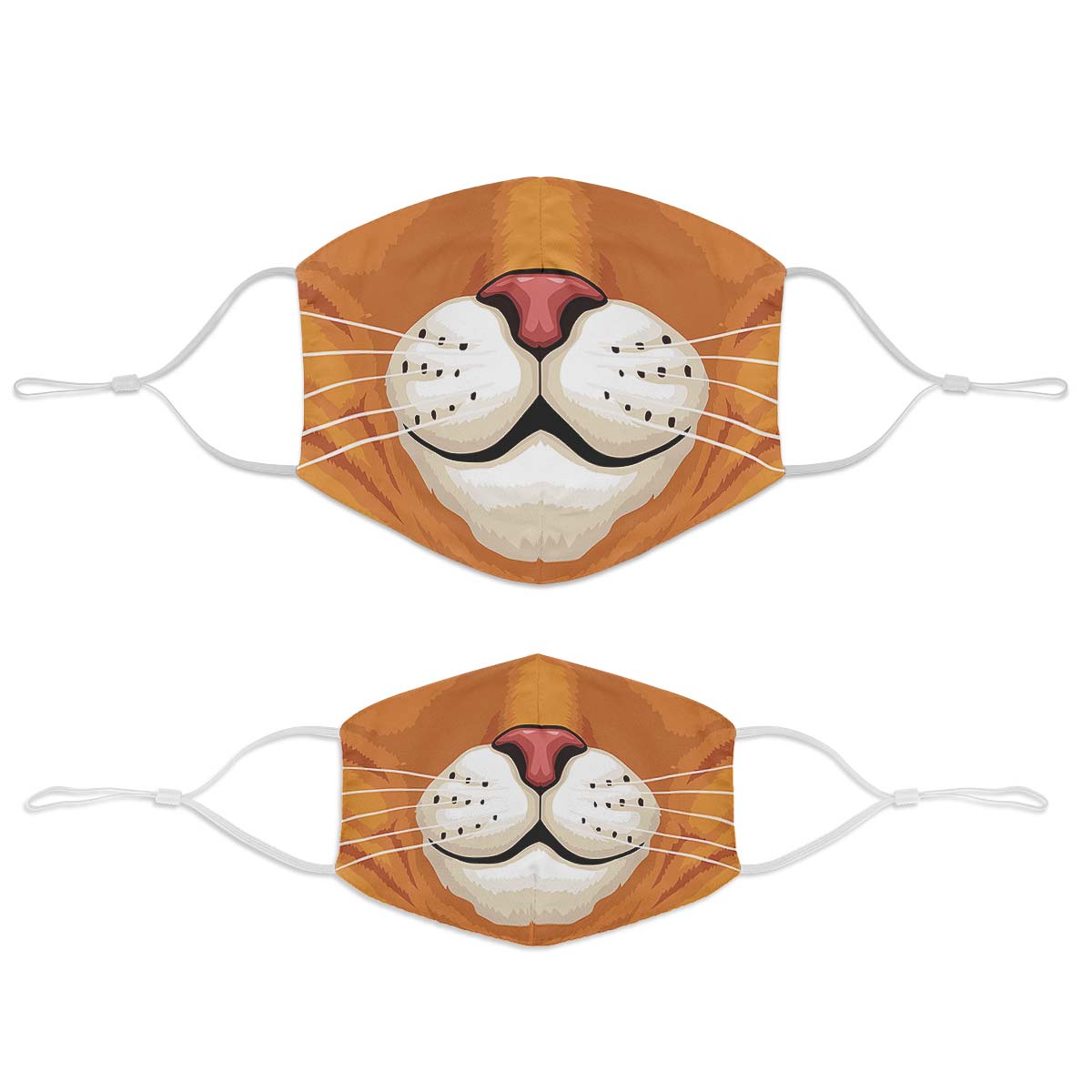 Orange Cat Face Cover