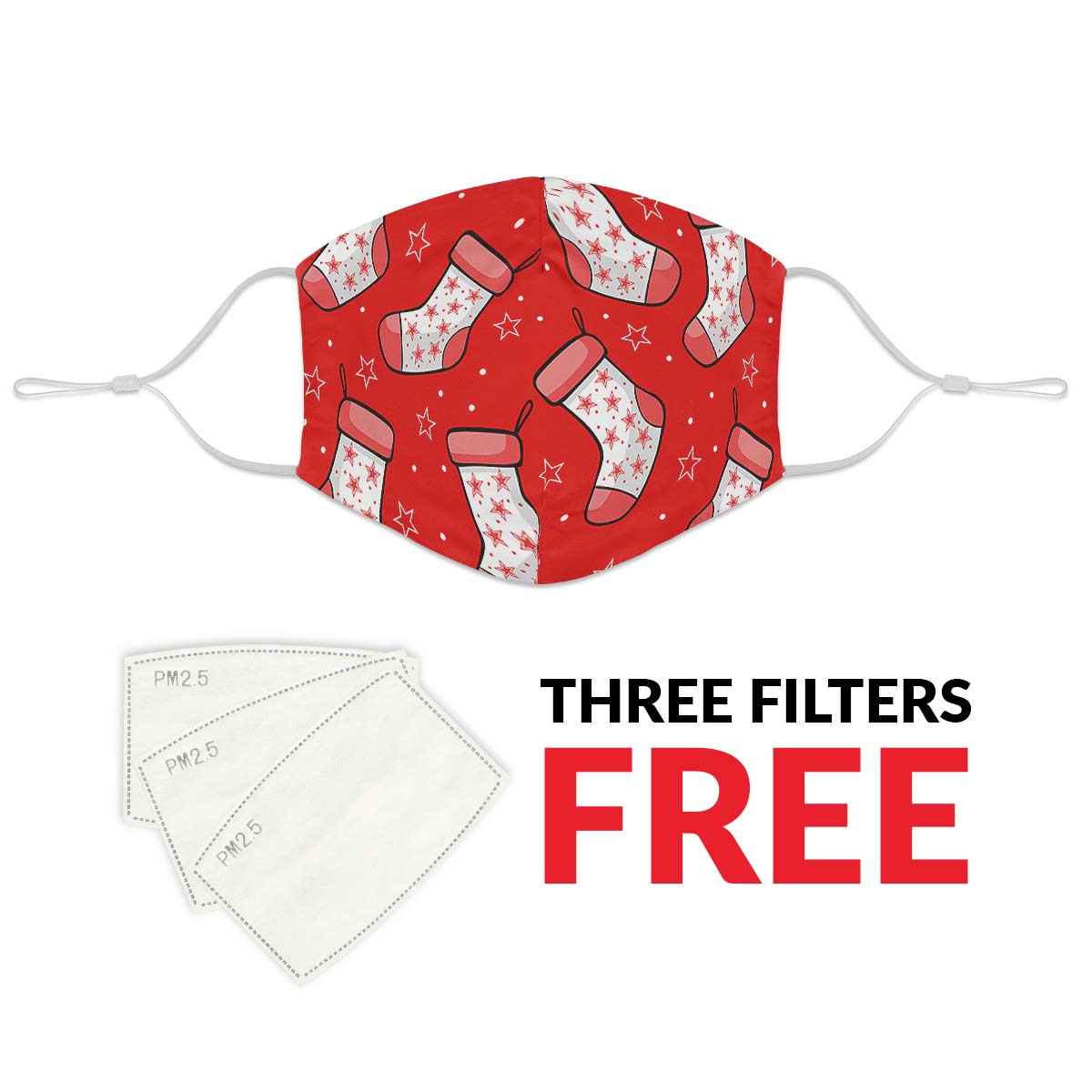 Red Stockings Face Cover