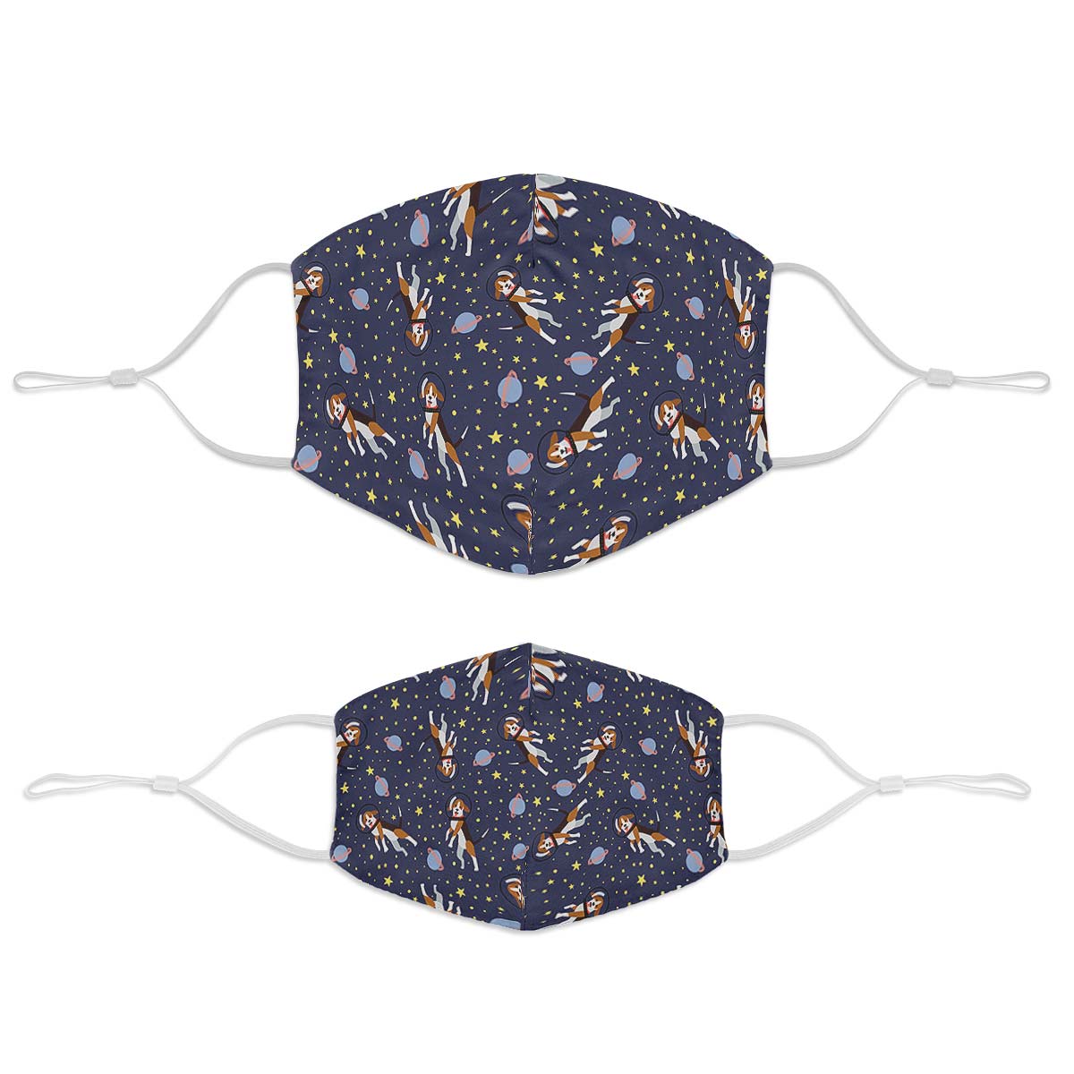 Space Beagle Face Cover