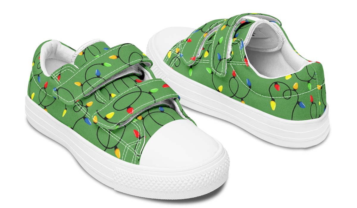 Christmas Lights Kids Lowtops