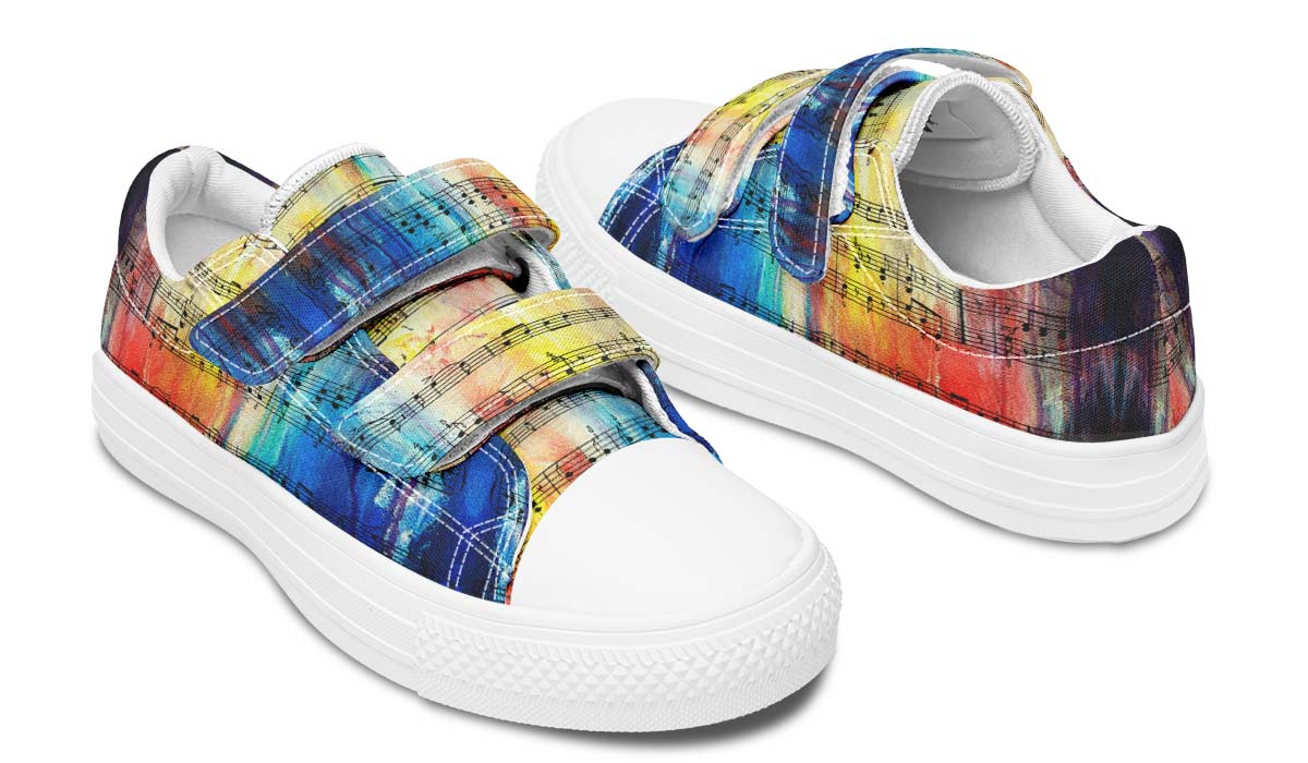 Rainbow Sheet Music Kids Lowtops