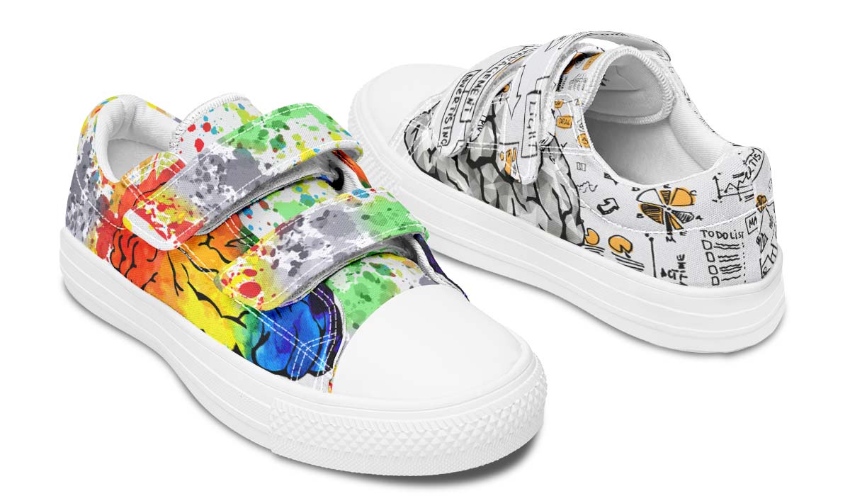 Right Brain Left Brain Kids Lowtops