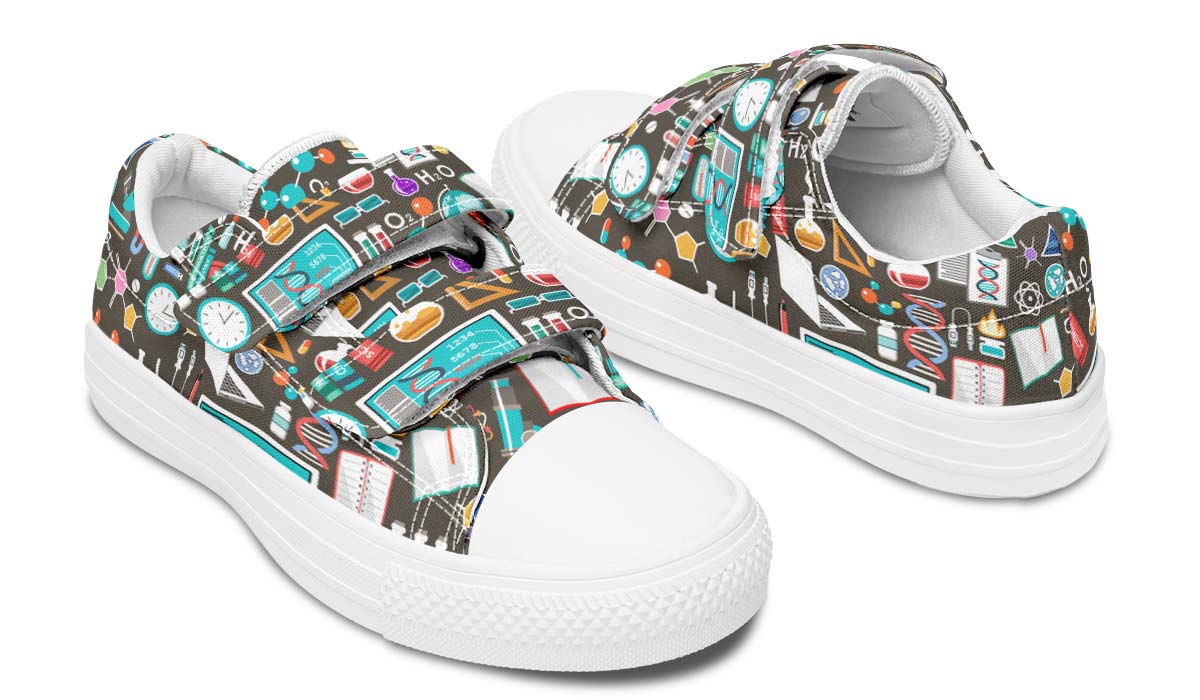 Science Pattern Kids Lowtops