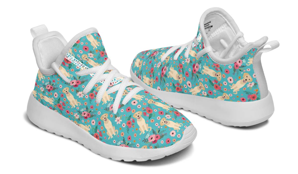 Labrador Flower Kids Sneakers
