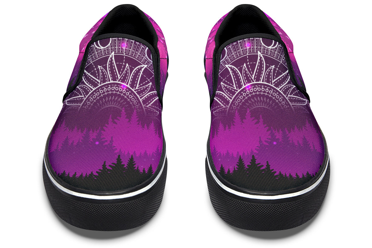 Slip-ons 322 Deer And Purple Night