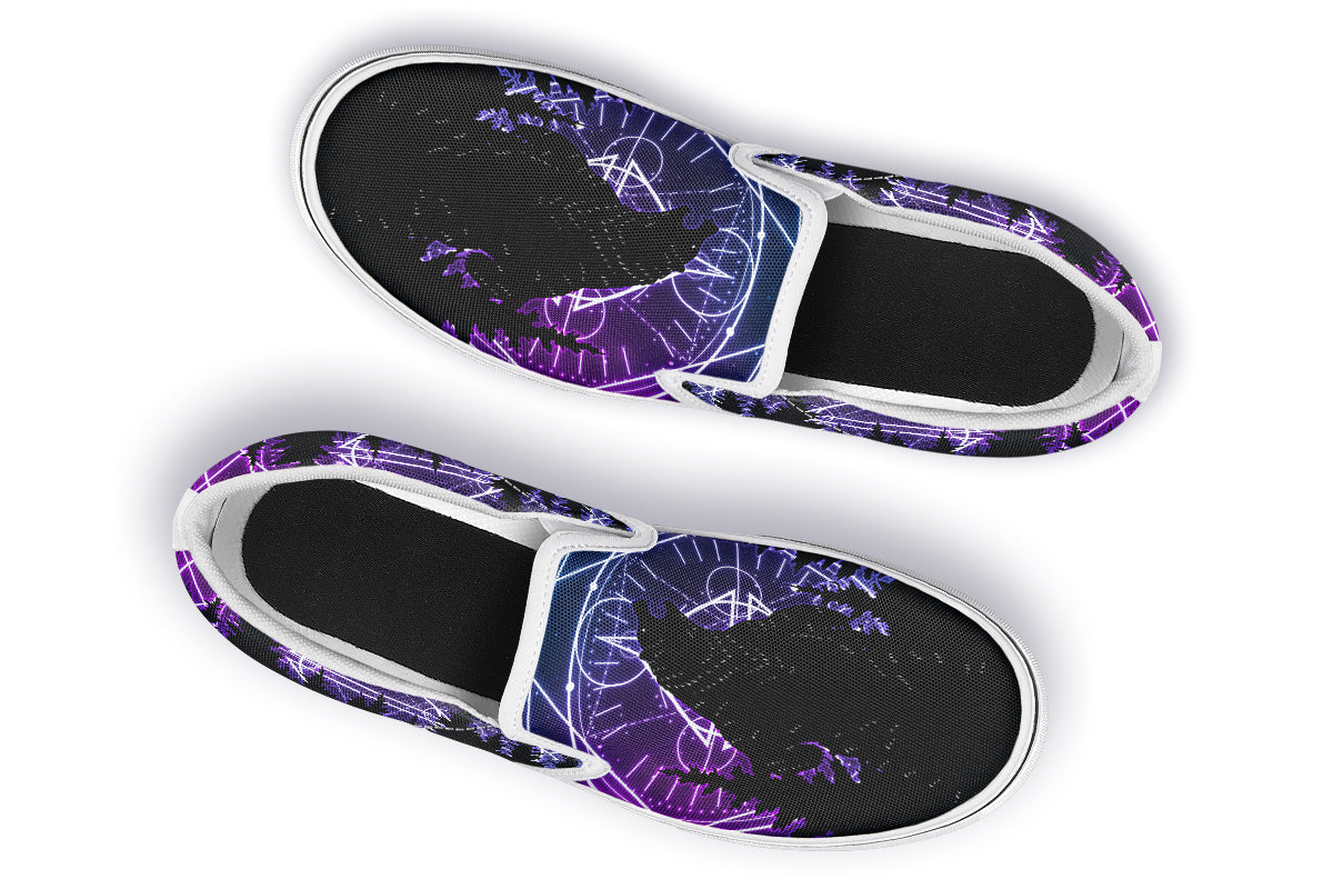 Slipons 322 Bear And Purple Night B W R A D