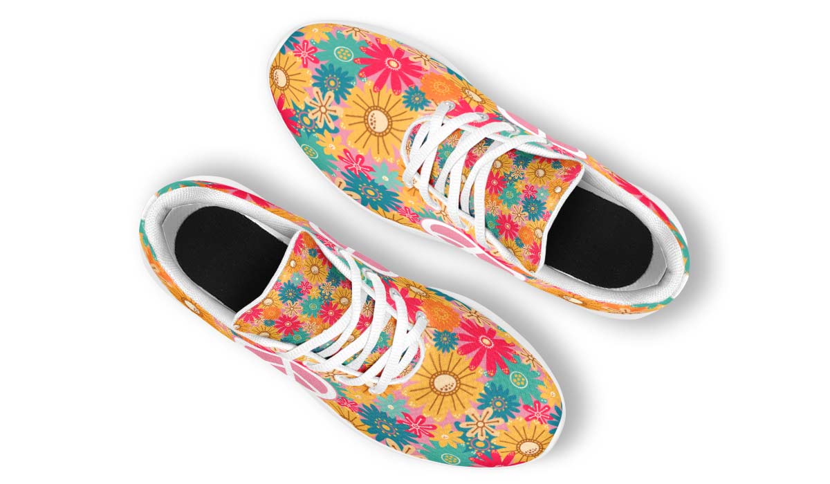 Flower Hippie Peace White