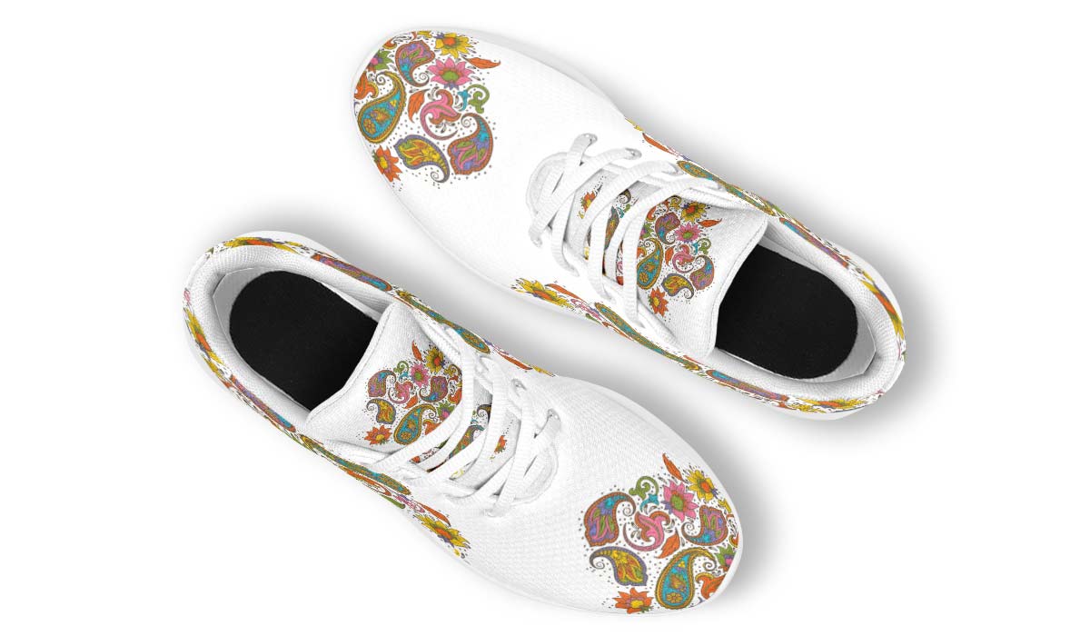Paisley Flowers White