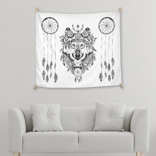 Bohemian Wolf White 200dpi Mockcity