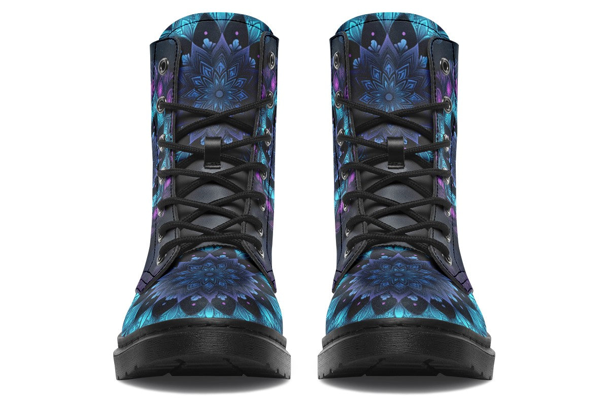 Neon Blue And Purple Mandala JJtest 0217
