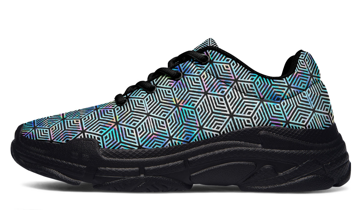Chunkysneakers Holographic Hexagon SAMPLE APPLE