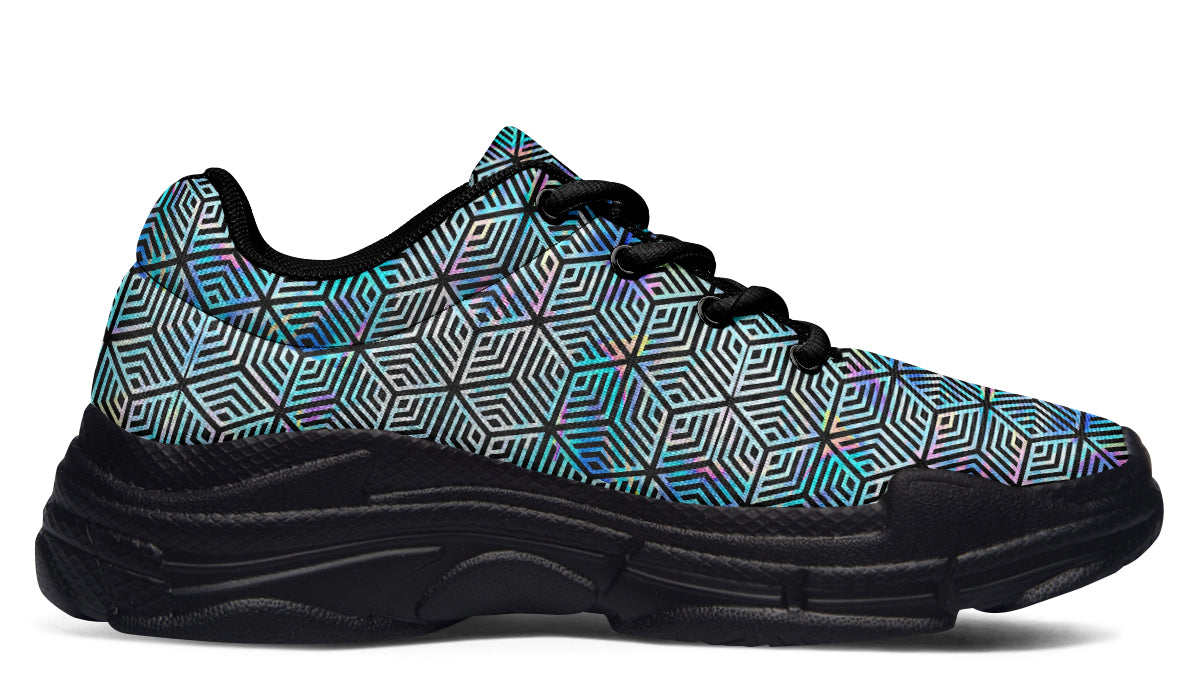 Chunkysneakers Holographic Hexagon SAMPLE APPLE