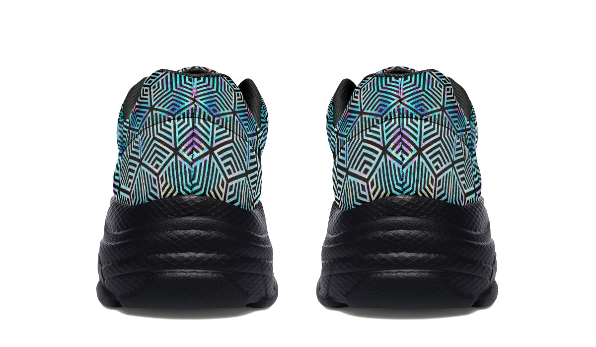 Chunkysneakers Holographic Hexagon SAMPLE APPLE