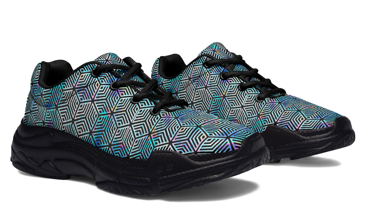 Chunkysneakers Holographic Hexagon SAMPLE APPLE