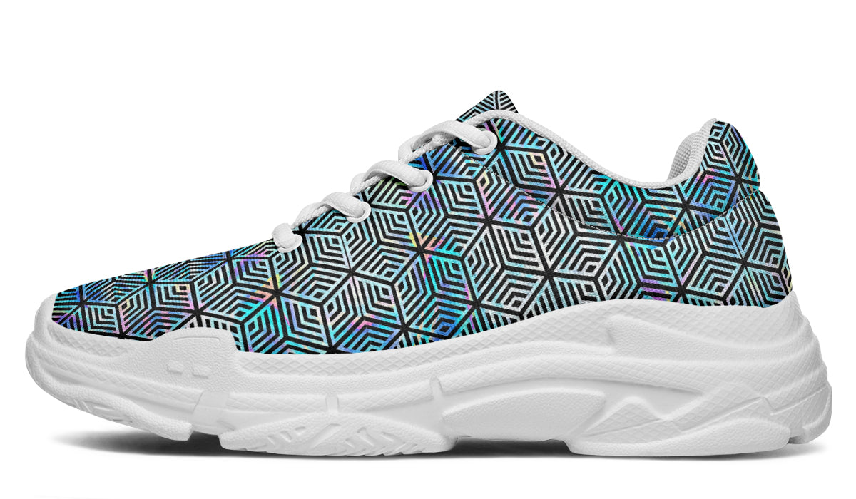 Chunkysneakers Holographic Hexagon SAMPLE APPLE