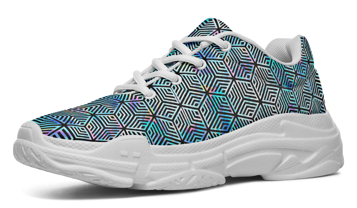 Chunkysneakers Holographic Hexagon SAMPLE APPLE