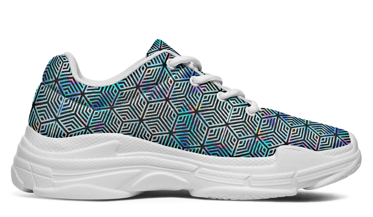 Chunkysneakers Holographic Hexagon SAMPLE APPLE