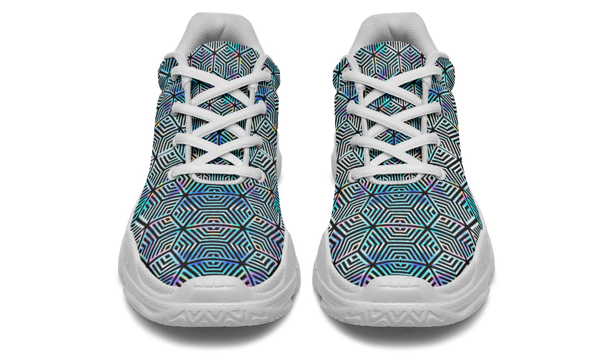Chunkysneakers Holographic Hexagon SAMPLE APPLE