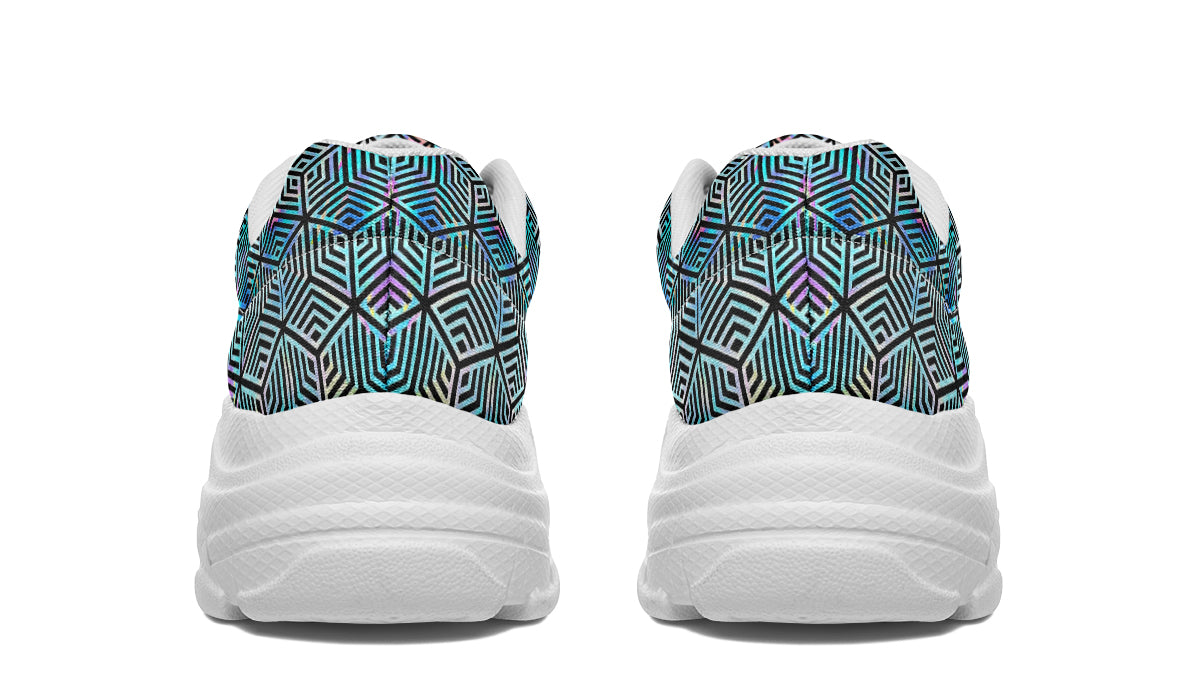 Chunkysneakers Holographic Hexagon SAMPLE APPLE