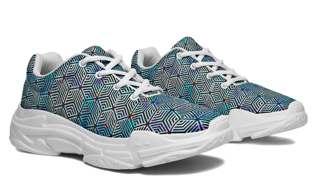 Chunkysneakers Holographic Hexagon SAMPLE APPLE