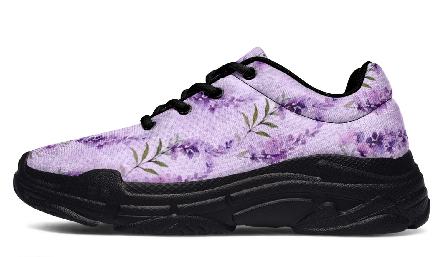 Lavender Floral Sneakers