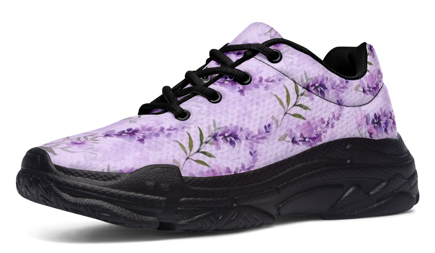 Lavender Floral Sneakers
