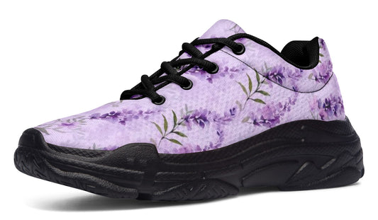 Lavender Floral Sneakers