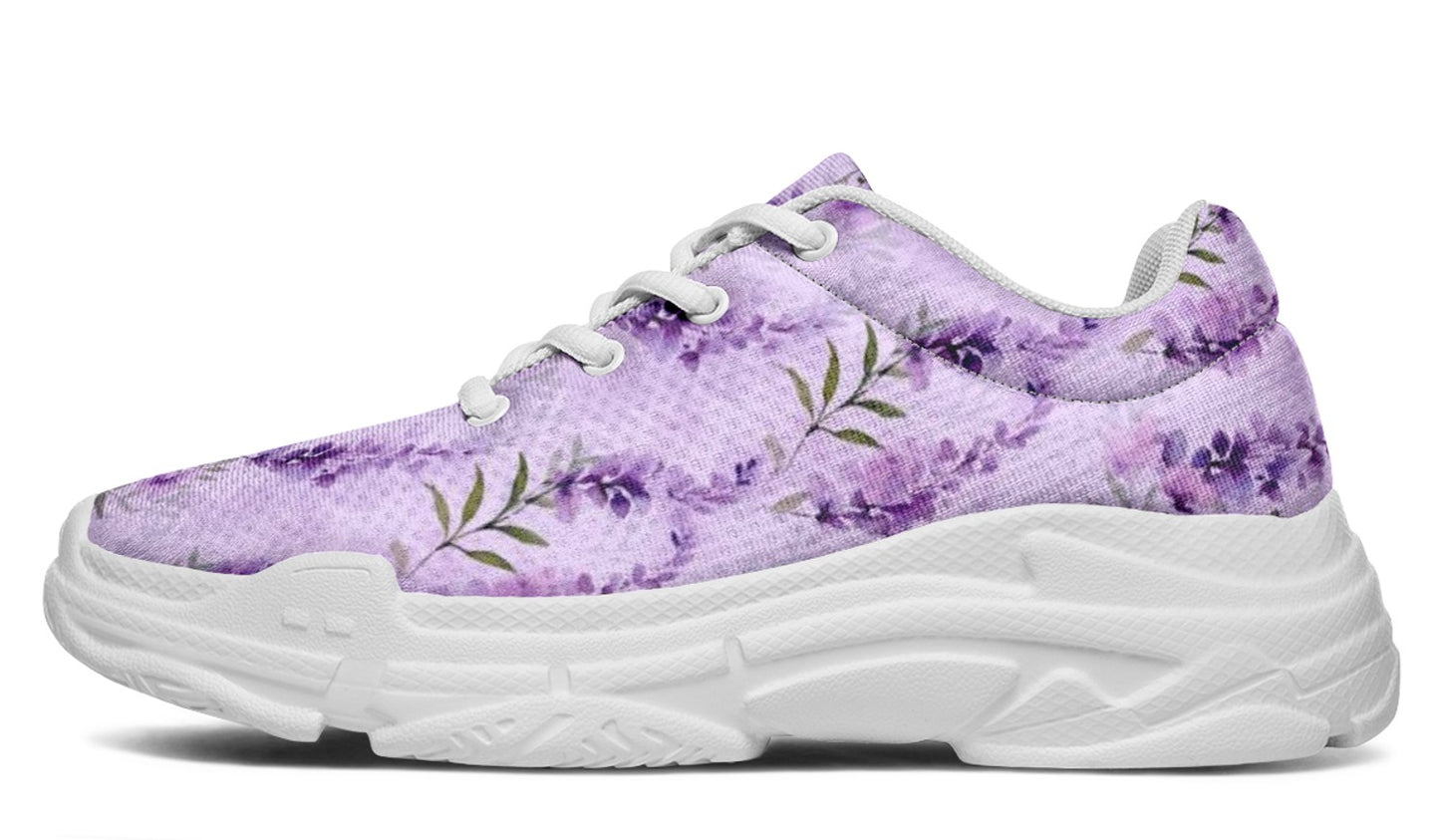 Lavender Floral Sneakers